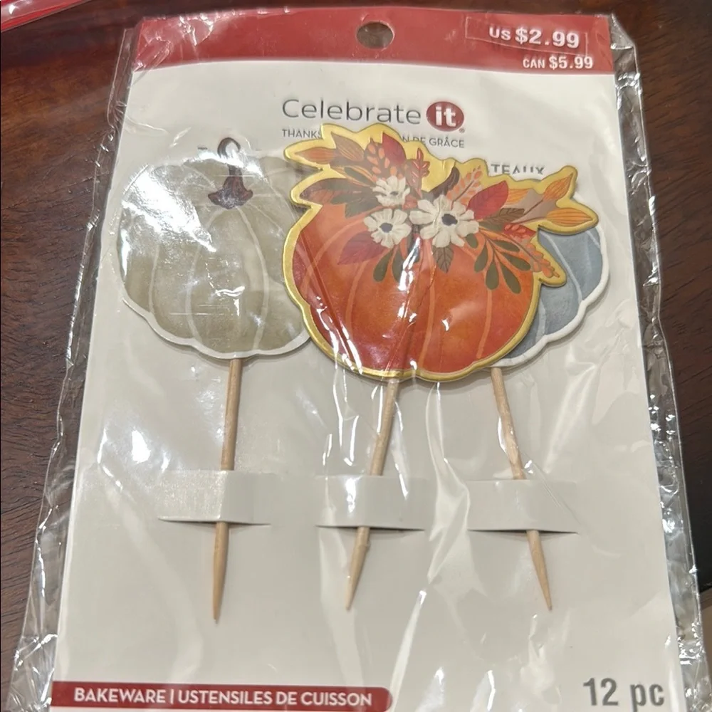 Colorful Party Cupcake Toppers Miscellaneous Bundle
